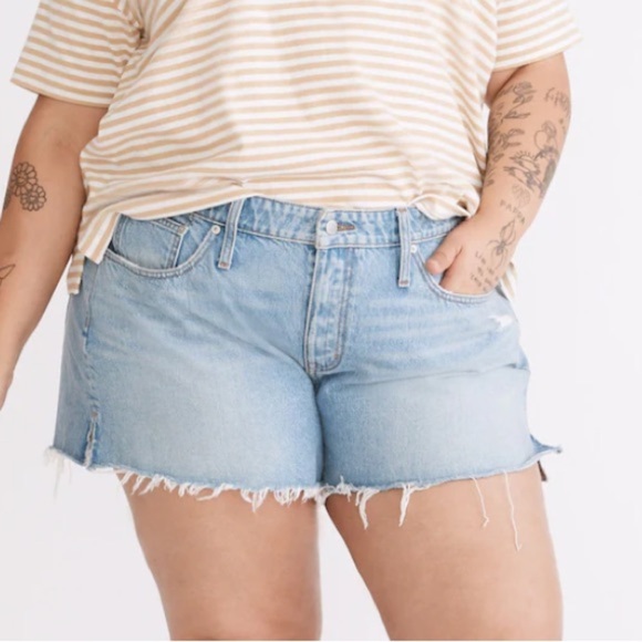 NWT! Madewell Relaxed Denim Shorts Madera 32 Distressed - Picture 1 of 9